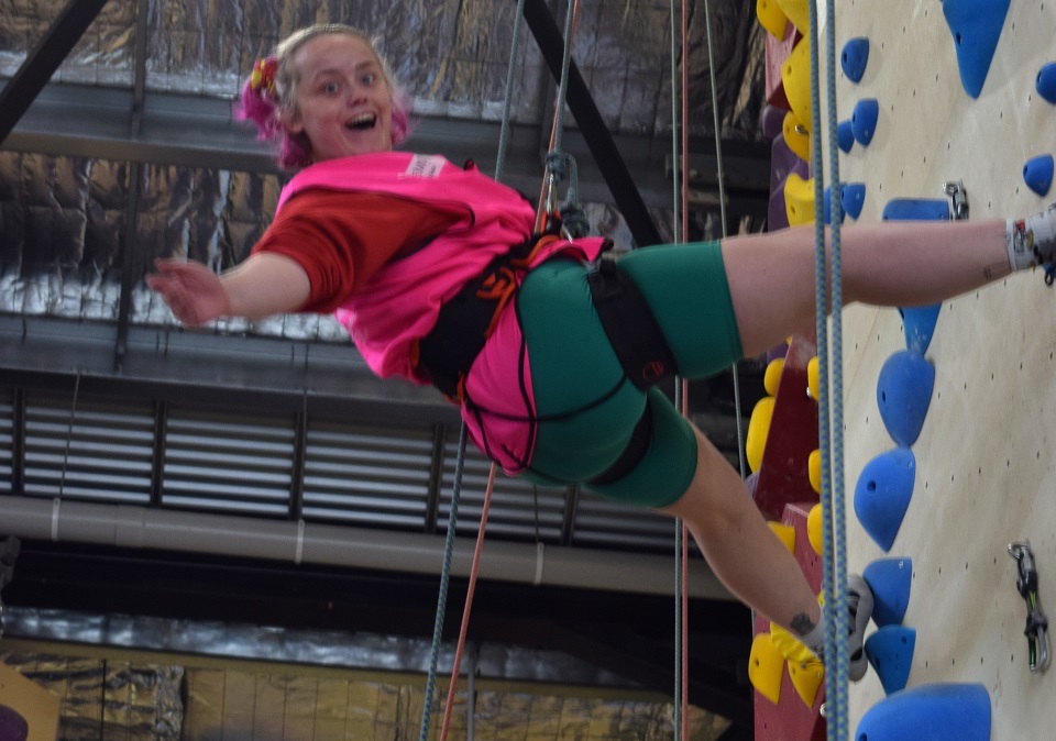 All abilities indoor rock climbing