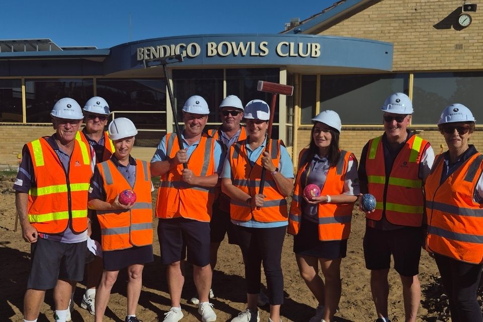 Bendigo Bowls and Croquet Clubs sod turn 
