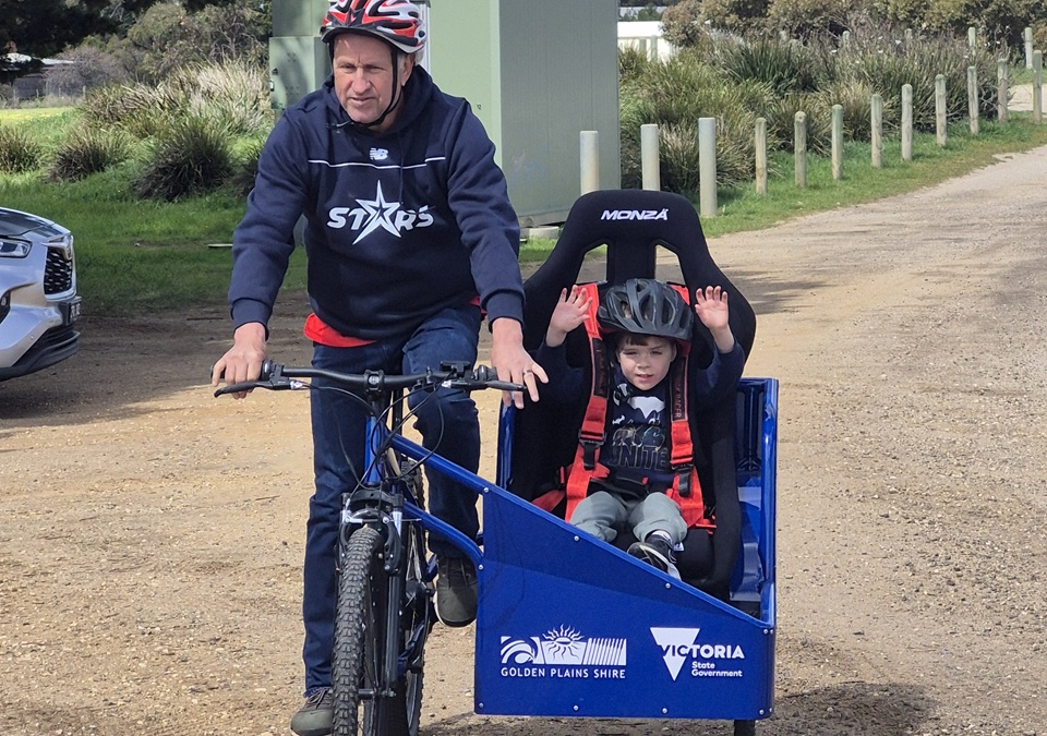 Geelong All Abilities Sports Club participants taking a ride