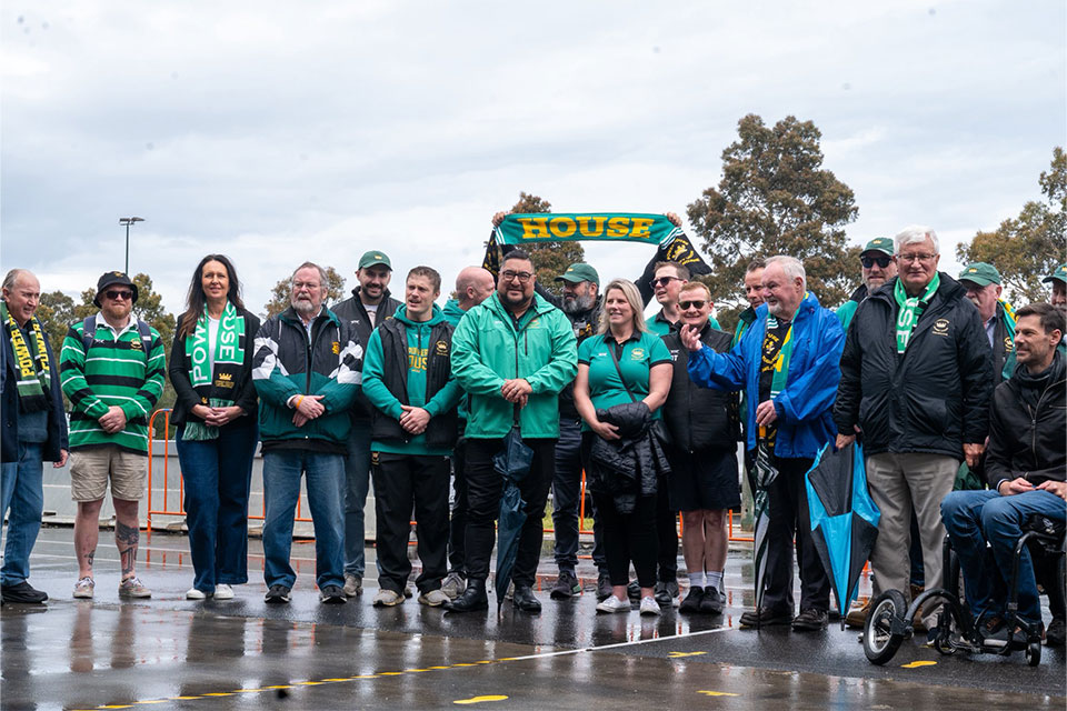 wer House staff celebrate the announcement of their permanent pavilion at Albert Park