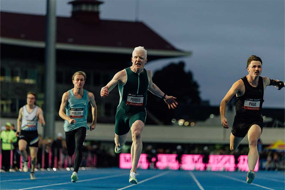 Chad Perris wins men’s para 100m