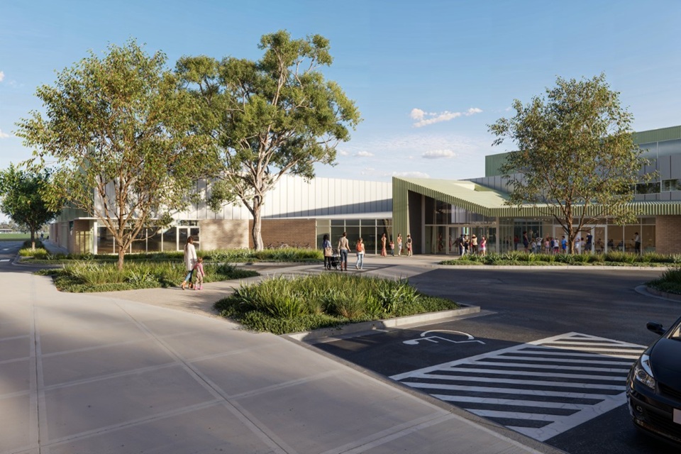 Frankston Stadium render entrance