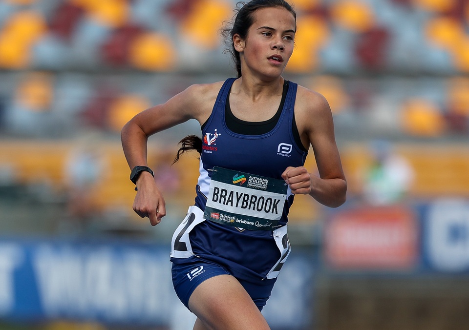 Yuki Braybrook junior State 800 metre runner
