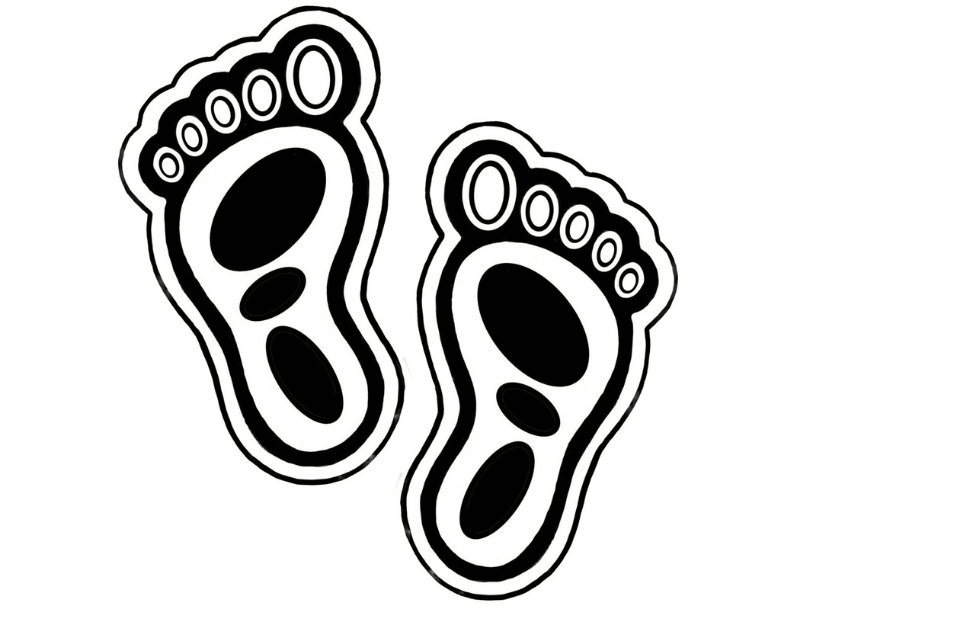 Gunaikurnai artwork footprints 